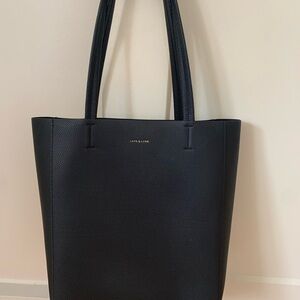Love & Lore Black Tote Bag Sleek Minimalist Design